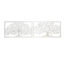 DECORACION PARED METAL 84,5X1X49 ARBOL 2 SURT.