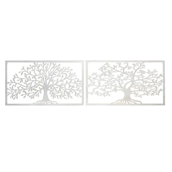 DECORACION PARED METAL 84,5X1X49 ARBOL 2 SURT.