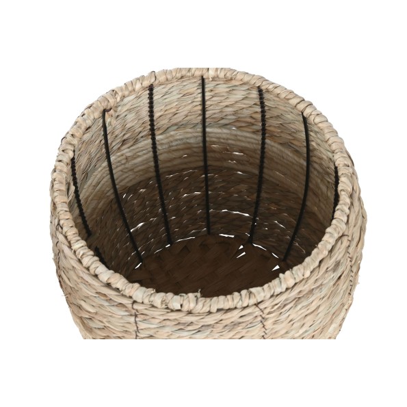 MACETERO SET 3 FIBRA METAL 36X36X31 NATURAL