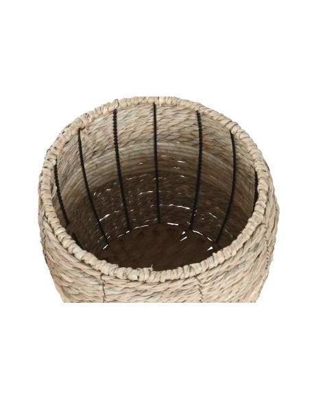 MACETERO SET 3 FIBRA METAL 36X36X31 NATURAL