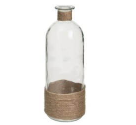 BOTELLA DECORATIVA VIDRIO-YUTE 9,50 X 9,50 X 27 CM