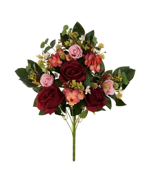 CONJUNTO ROSAS -CAPULLOS (A)-56CM (ROJO)