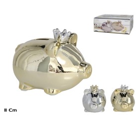 HUCHA CERDITO BRILLO CROWN 11CM 2ST