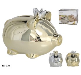 HUCHA CERDITO BRILLO CROWN 10X16X11CM 2ST