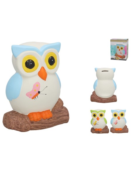 HUCHA BUHO CERAMICA 15X11X18,5 CM