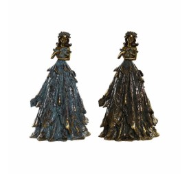 FIGURA RESINA 17X12,5X29,5 MUJER VESTIDO 2 SURT.