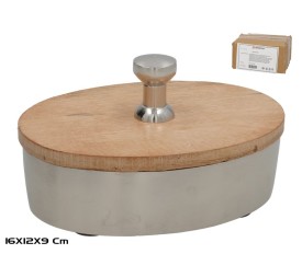 ORGANIZADOR CON TAPA OVALADO 16X12X9CM LAIKA