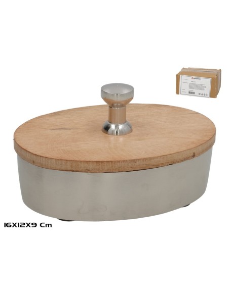 ORGANIZADOR CON TAPA OVALADO 16X12X9CM LAIKA