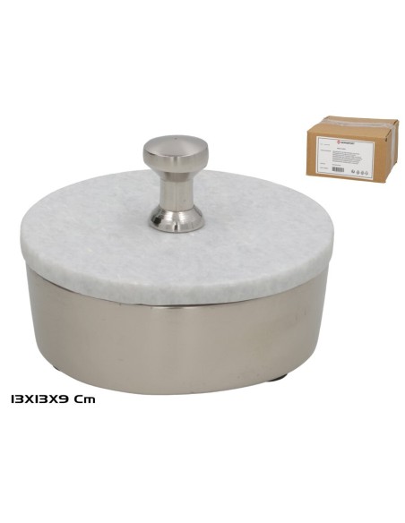 ORGANIZADOR CON TAPA REDONDO 13X13X9CM