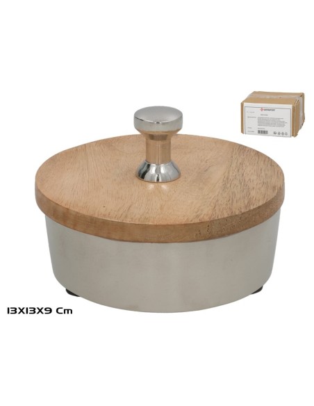 ORGANIZADOR CON TAPA REDONDO 13X13X9CM LAIKA