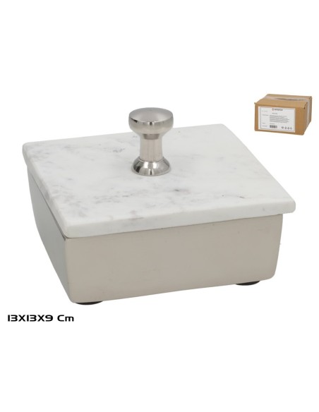 ORGANIZADOR CON TAPA CUADRADO 13X13X9CM