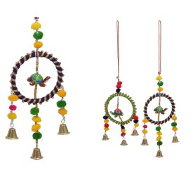 CARRILLON DE VIENTO CAMPANAS Y TORTUGA 4 COLORES 4
