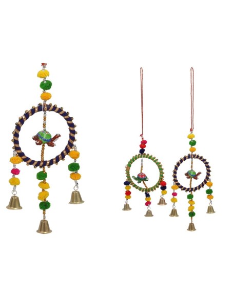 CARRILLON DE VIENTO CAMPANAS Y TORTUGA 4 COLORES 4