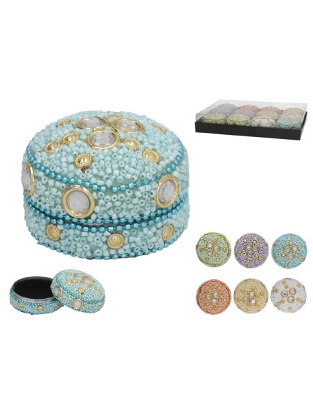 JOYERO DECORADO NIRAV 6CM 6 SURTIDOS