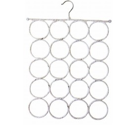 PERCHA PARA BUFANDA 20 ANILLAS BLANCA