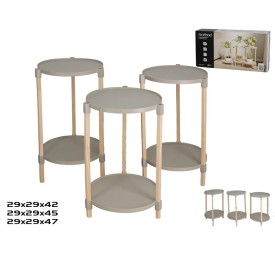 MESA AUXILIAR BERRY 2 ALTURAS X3 42/45/47 CM