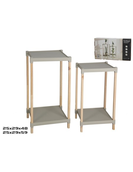 MESA AUXILIAR KILIAN 2 ALTURAS X2 48/59 CM