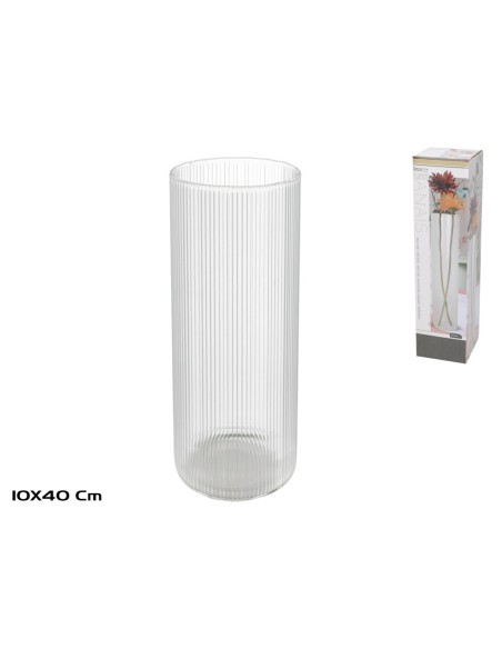 FLORERO TUBO ROCK  10X40