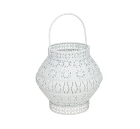 FAROL METAL NAYAN BLANCO 18,5X18 CM