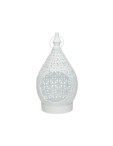 FAROL METAL PORTAVELA RAGA 18X31,5 CM