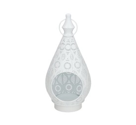 FAROL METAL PORTAVELA SANSA 14X28,5 CM