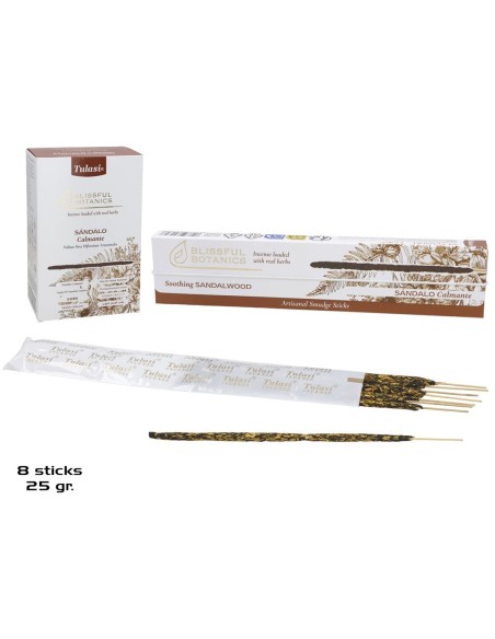 INCIENSO 25G 8 STICKS TULASI SOOTHING SANDALWOOD