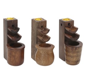 QUEMADOR DE INCIENSO JNANA 4,5X7X10CM 3 DISEÑOS