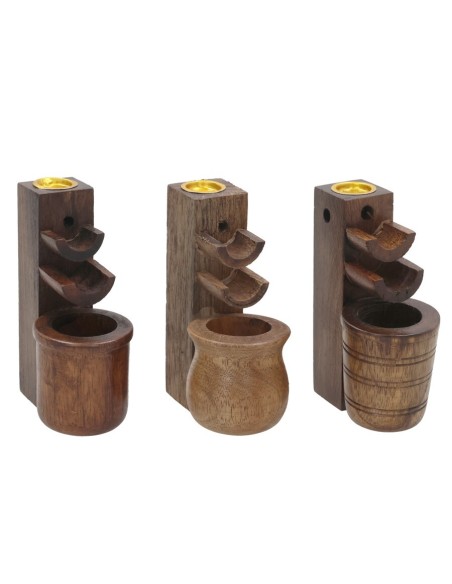 QUEMADOR DE INCIENSO JNANA 4,5X7X10CM 3 DISEÑOS