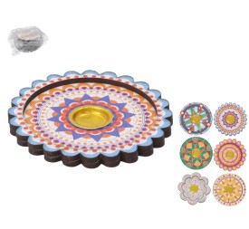 PORTA INCIENSO CONO JNANI MULTICOLOR 7,5X7,5CM 6 S