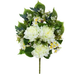 CONJUNTO PEONIA X 12 -59CM (BLANCO)