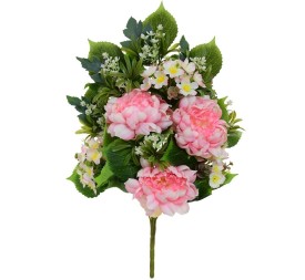 CONJUNTO PEONIA X 12 -59CM (ROSA)