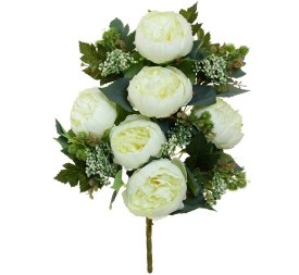 CONJUNTO PEONIA (A) X 11 -59CM (CREMA)