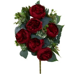 CONJUNTO PEONIA (A) X 11 -59CM (ROJO)
