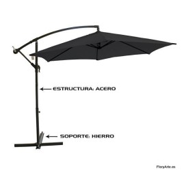 SOMBRILLA ANTRACITA 3M TUBO ALUMINIO 48MM