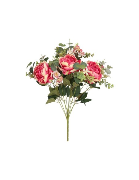 RAMO PEONIAS-MIX (A) X 11 -52CM (FUCSIA)