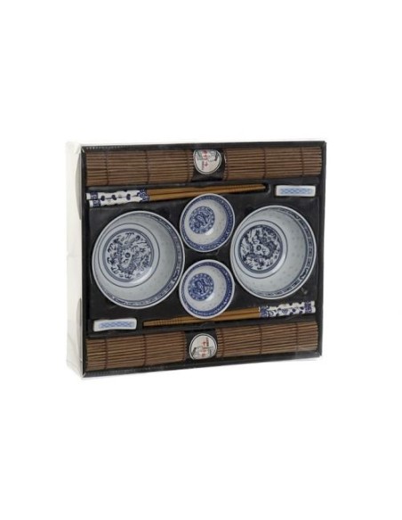 SUSHI SET 12 CERAMICA BAMBU 31,5X27X6 2 SERVICIOS