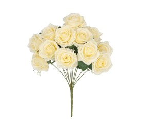 RAMO ROSAS  (A) X 12 - 51 CM (CREMA)