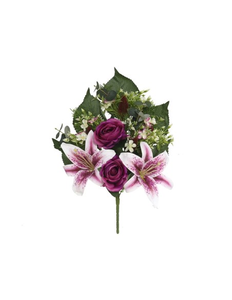 CONJUNTO ROSA LILIUM  X 8-52CM (VIOLETA)