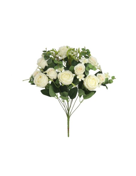 RAMO ROSAS METZ X 13-52 CM (BLANCO)