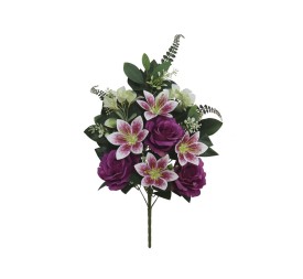 CONJUNTO ROSAS LILIUM X 12 58CM (VIOLETA)