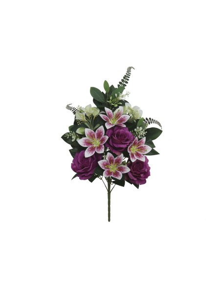 CONJUNTO ROSAS LILIUM X 12 58CM (VIOLETA)