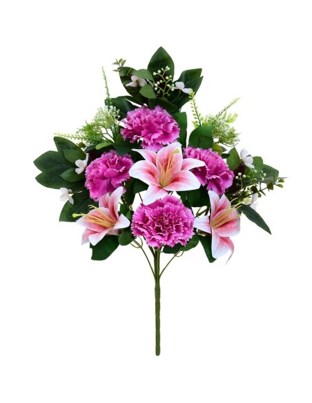 CONJUNTO CLAVEL-LILY X 12 -56CM (FUCSIA)