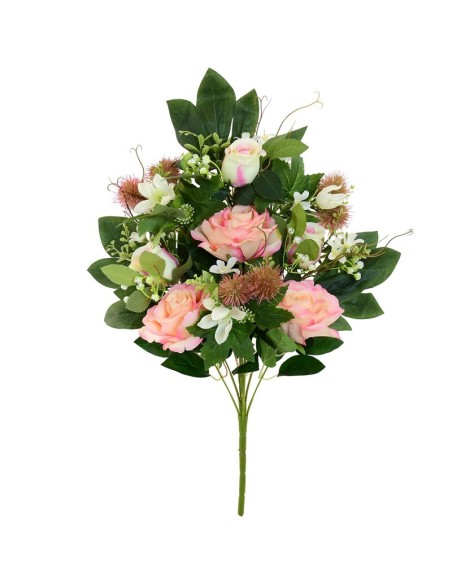 CONJUNTO ROSAS MIXED X 9 -59CM (ROSA)