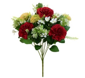 RAMO CLAVEL MIXED X 12 -51CM (ROJO)