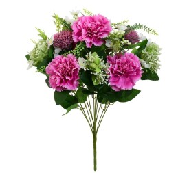 RAMO CLAVEL MIXED X 12 -51CM (FUCSIA)
