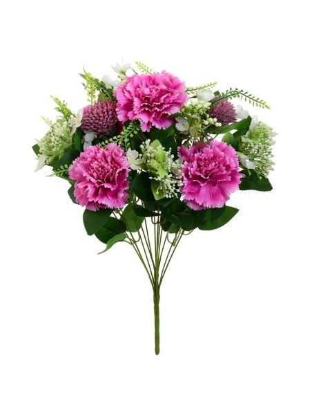 RAMO CLAVEL MIXED X 12 -51CM (FUCSIA)