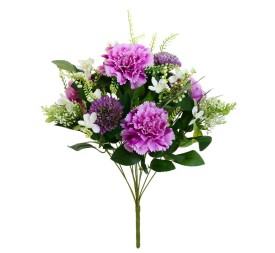 RAMO CLAVEL MIXED X 12 -51CM (VIOLETA)