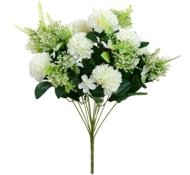 RAMO CRISANTEMO X 13 -57CM (BLANCO)