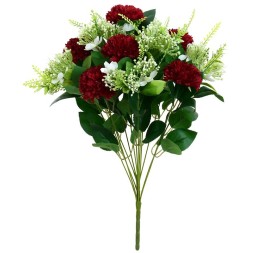 RAMO CRISANTEMO X 13 -57CM (ROJO)