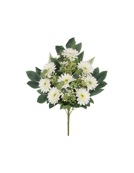 CONJUNTO GERBERAS X 12 - 56 CM (BLANCO)